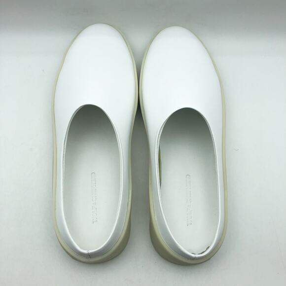 Wolf & Shepherd Mens 7.5 Womens 9 Cruise Mule Slip On Shoes White Vanilla NIB main image 6